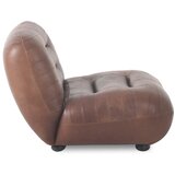 Dutchbone Rjav usnjen fotelj Wyatt – | Shoptok.si