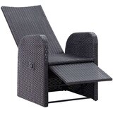  3-dijelni bistro set od poliratana s jastucima crni | shoptok.hr