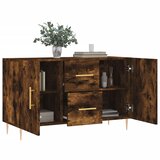  Komoda boja dimljenog hrasta 100 x 36 x 60 cm konstruirano drvo | Eponuda.com