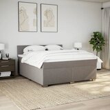  Krevet s oprugama i madracem smeđesivi 180x200 cm tkanina | shoptok.hr