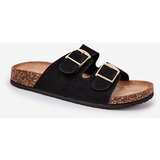 Boto Women's sandals on cork platform with golden buckles black Lisavionea | shoptok.hr