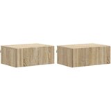 Stenski nočni omarici 2 pcs Sonoma hrast 49 x 34,5 x 20 cm, (5000209829) | Shoptok.si