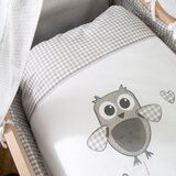 Roba Kolijevka od masivne bukve na kotačićima/s baldihanom 40x90 cm u prirodnoj boji Adam and Owl – | shoptok.hr