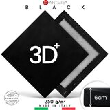 3D Crno slikarsko platno na okviru PROFI | više dimenzija | shoptok.hr