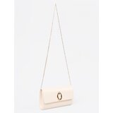 Shelvt Light beige clutch bag with silver elements | shoptok.hr