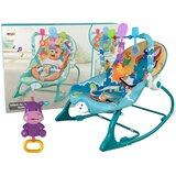  Stolica za ljuljanje 2u1 Hippo sa zvučnim i vibrirajučim efektima - mint | shoptok.hr
