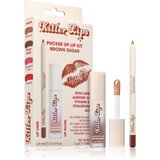 Killer Lips Pucker Up Lip Kit set za ustnice za ženske Brown Sugar Cene