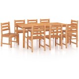  9-dijelni vrtni blagovaonski set od masivne tikovine | Eponuda.com