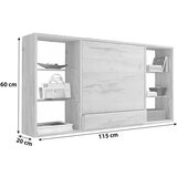 MID.YOU MIZA ZA PRENOSNIK leseni material barve hrasta, barve medu | Shoptok.si