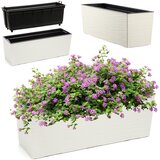 KADAX balkonski lonček za rože z vstavljivim stojalom za ograjo 19x56 cm, (5000353126) | Shoptok.si