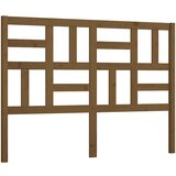 vidaXL posteljno vzglavje medeno rjavo 141x4x104 cm trdna borovina, (20932796) | Shoptok.si