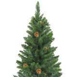  Umjetno osvijetljeno božićno drvce sa šiškama zeleno 210 cm | shoptok.hr
