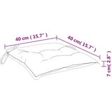  Jastuci za stolice 2 kom crni 40 x 40 x 7 cm od tkanine Oxford | shoptok.hr