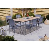 Ambia Garden vrtna garnitura teakholz aluminij, nerjaveče jeklo temno siva temno siva | Shoptok.si