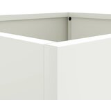  Sadilice 2 kom bijele 42 x 40 x 39 cm od čelika | Eponuda.com