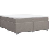 vidaXL Box spring postelja z vzmetnico taupe 200x200 cm blago, (21306325) | Shoptok.si