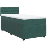 Maison Chic Box spring postelja - Vzmetna postelja z vzmetnico temno zelena 80x200 cm žamet SL11283, (21902174) Cene