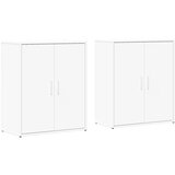  The Living Store Komoda 2 kosa bela 60x31x70 cm inženirski les - Komoda, (21498616) | Shoptok.si