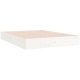  Okvir za krevet od masivnog drva bijeli 180 x 200 cm veliki | shoptok.hr
