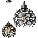 Toolight stropna kristalna svjetiljka APP206-1C crna | shoptok.hr