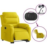  Električni naslanjač s funkcijo vstajanja rumen žamet | Shoptok.si