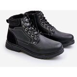 EVENTO PE1 Insulated men's boots made of eco leather black Venredia | Eponuda.ba