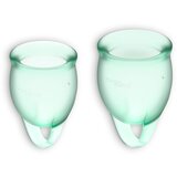 Satisfyer Feel Confident set od 2 menstrualne čašice, svetloplave — 4002064 Cene