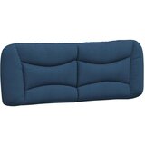  Postelja z vzmetnico modra 140x200 cm blago | Shoptok.si