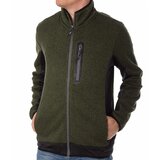 Brugi muški duks fleece, maslinasti