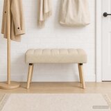  Klupa s utorima Krem 80 x 40 x 46 cm Tkanina Cijene