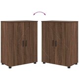 vidaXL Komplet pohištva za kopalnico s predalom 4 pcs Rjavi hrast | Shoptok.si