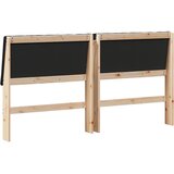  Tapecirani uzglavlje Crna 180 cm Čvrsto borovo drvo Slike