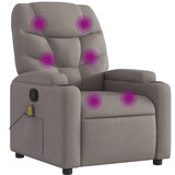 Maison Chic masažni naslanjač - Relax naslanjač taupe blago, (22134634) | Shoptok.si