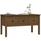  Klubska mizica medeno rjava 102x49x55 cm trdna borovina, (20714191) | Shoptok.si