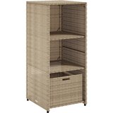 Furnova Vrtna omara za shranjevanje bež 50x55x115 cm poli ratan, (21948442) | Shoptok.si