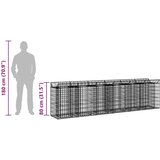  Gabionska dvignjena postelja 2 pcs Srebrna, (5000218479) | Shoptok.si
