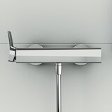 Ideal Standard Stenska armatura za tuš v sijajno srebrni barvi Conca – | Shoptok.si
