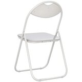  Zložljiva stolica 2 pcs Bela 48 x 43,5 x 81 cm Umjetno usnje, (5000296788) | Shoptok.si