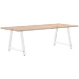  Noge za blagovaonski stol A-oblika 2 kom Bijele 100 x (72-73) cm Čelik | shoptok.hr
