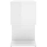 Noćni ormarić sjajni bijeli 50 x 30 x 51,5 cm konstruirano drvo | shoptok.hr