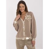 Italy Moda Sweatshirt-MI-BL-61789.24-dark beige | shoptok.hr