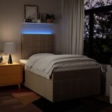  Krevet box spring s madracem krem 120 x 190 cm od tkanine | shoptok.hr
