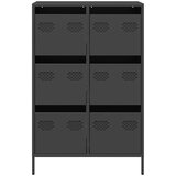  Visoka komoda crna 68 x 39 x 101,5 cm od čelika | Eponuda.com
