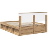  Krevetna konstrukcija Umjetnička hrastovina 140 x 190 cm | Eponuda.com