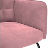 vidaXL Stolica za ljuljanje ružičasta baršunasta | shoptok.hr