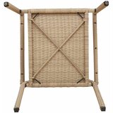  Stolići za vrt s mogućnošću slaganja 4 pcs Krema i smeđa | shoptok.hr