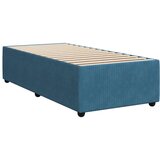 Box spring krevet s madracem plavi 90x200 cm baršunasti | shoptok.hr