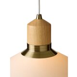 Halo Design 744091-Luster na sajli PARIS 1xE14/40W/230V prečnik 24 cm krem./mesing/hrast | Eponuda.com