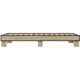 vidaXL Okvir za krevet boja hrasta 90x190 cm konstruirano drvo i metal | shoptok.hr
