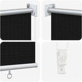  Vanjska roleta 90% blokada UV zraka Crna 140 x 140 cm HDPE | shoptok.hr